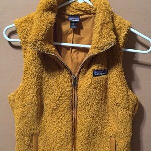 Patagonia Vest Sift Teddy Orange Brown Size XS